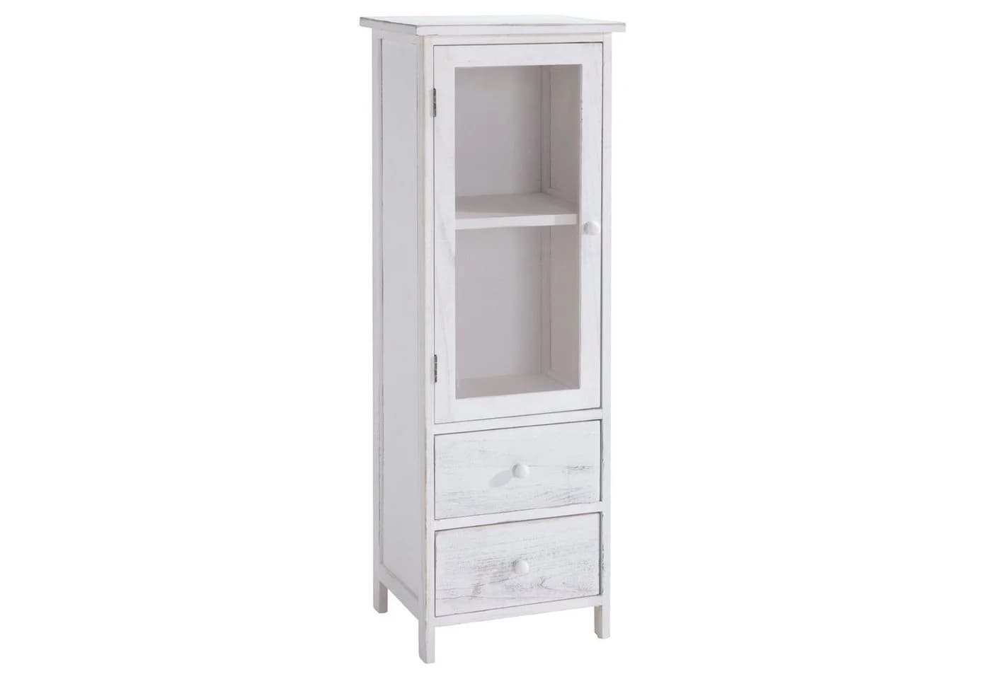 CARO-Möbel Vitrine Etania Vitrinenschrank Kommode Standregal Schrank Anrichte Vintage - Bild 2
