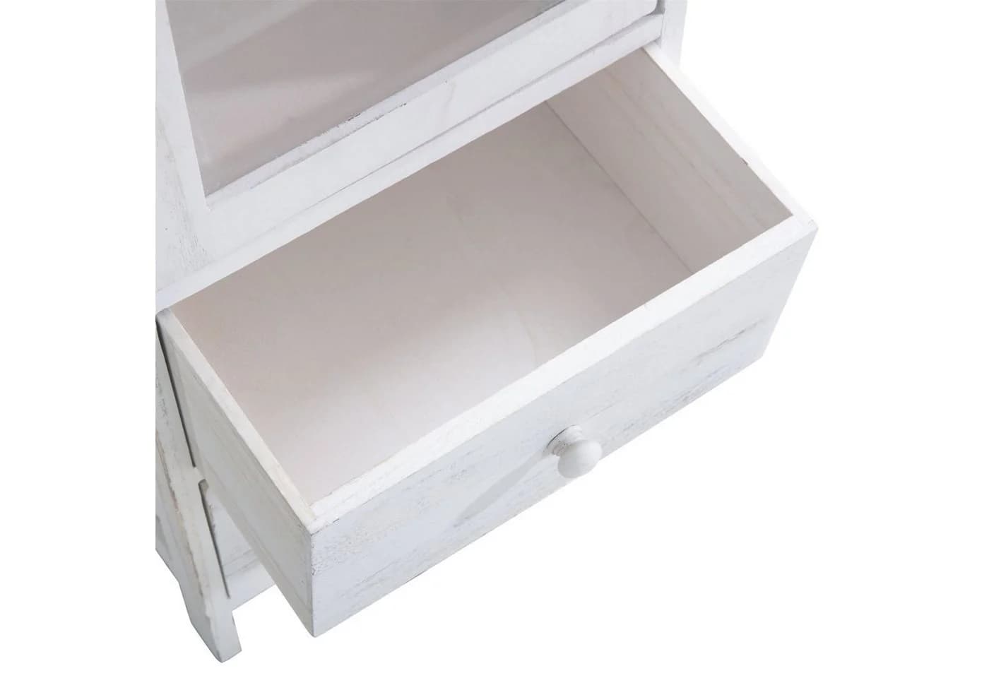 CARO-Möbel Vitrine Etania Vitrinenschrank Kommode Standregal Schrank Anrichte Vintage - Bild 3