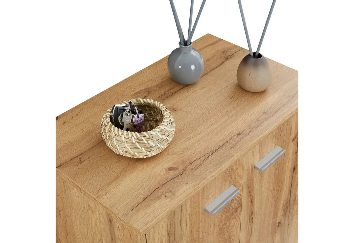 CARO-Möbel Schuhschrank LENNIS Wotan Eiche 2 Türen - Bild 5