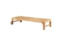 CARO-Möbel Gartenliege GRANADA Teak massiv mit Rollen Bild 4