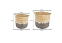 IDIMEX Übertopf YUMI Pflanzkorb 2er Set Seegras Grau/Natur Bild 5