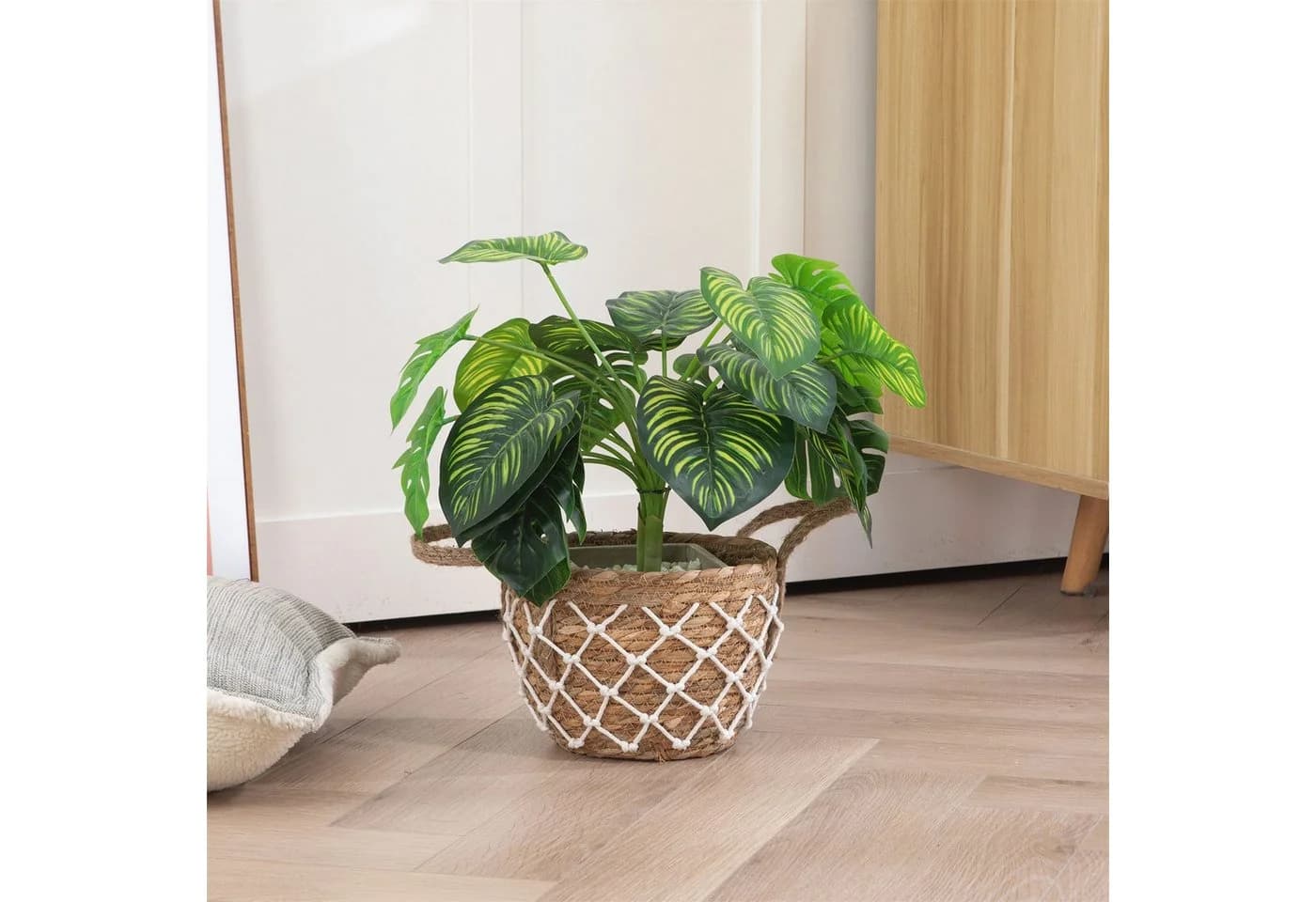 IDIMEX Aufbewahrungskorb TAO Set 2er Natur/Weiß