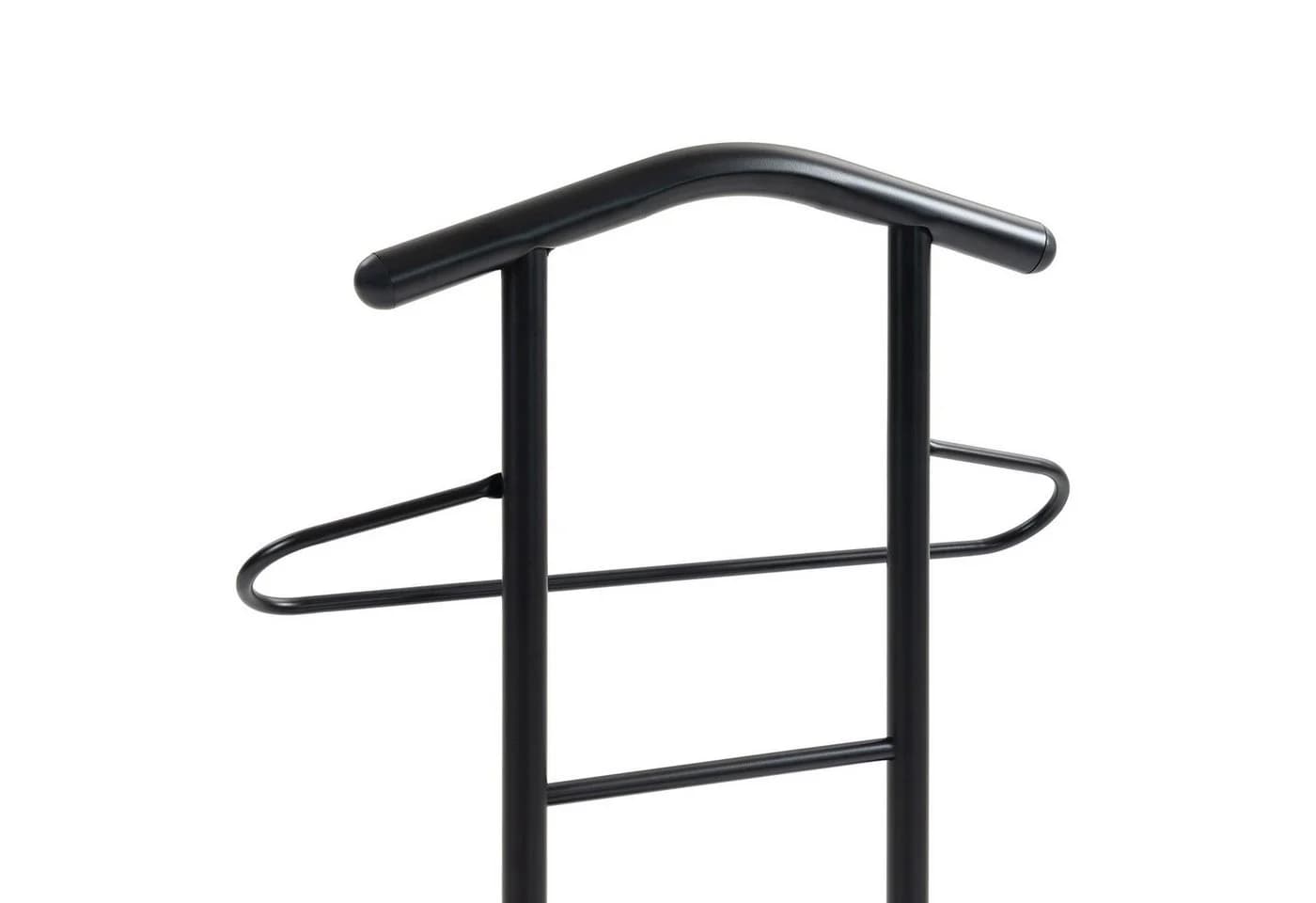 CARO-Möbel Herrendiener JIVO 2er Set Metall MDF Schwarz/Braun - Bild 4