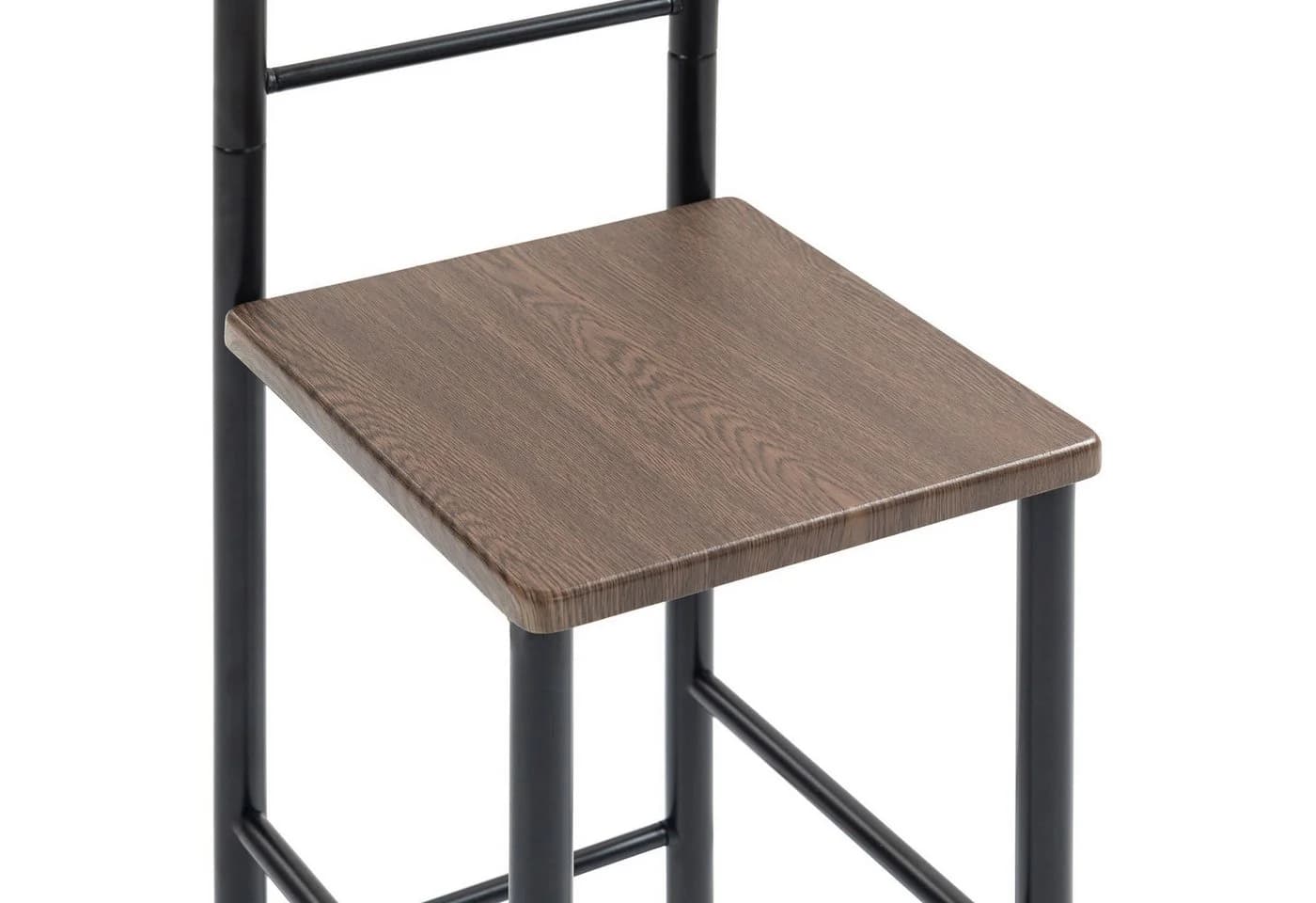 CARO-Möbel Herrendiener JIVO 2er Set Metall MDF Schwarz/Braun - Bild 5