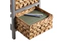 CARO-Möbel Nachtkommode ARBO Grau Paulownia Holz mit 2 Körben Bild 4