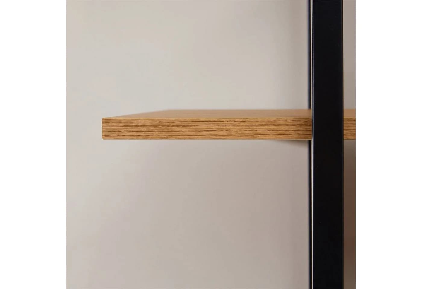 CARO-Möbel Bücherregal MEDA Industrial Stil 5 Regalböden Wildeiche - Bild 4