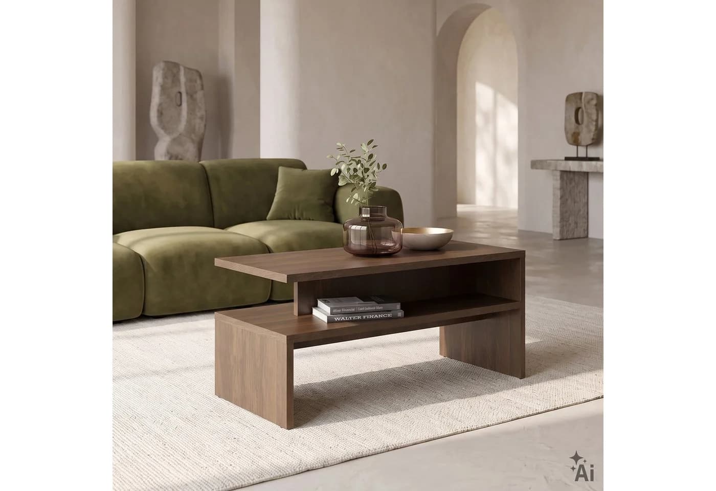 IDIMEX Couchtisch PAULINA Dunin Eiche mit Ablage - Bild 2