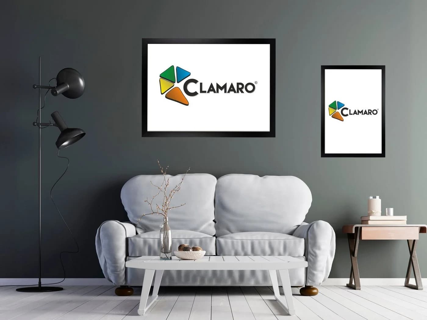 Clamaro Bilderrahmen Collage 30x60 cm Schwarz Matt - Bild 2