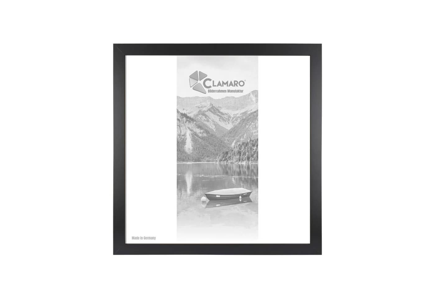 Clamaro Bilderrahmen COLLAGE Schwarz MDF Holz Acrylglas