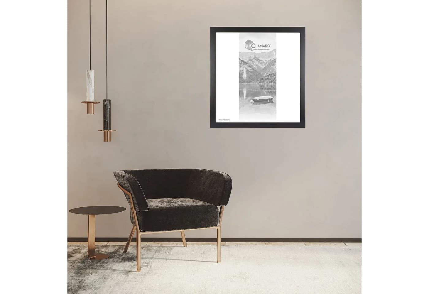Clamaro Bilderrahmen COLLAGE Schwarz MDF Holz Acrylglas - Bild 2