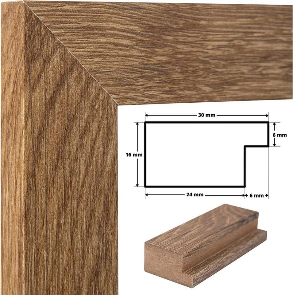 Clamaro Bilderrahmen COLLAGE MDF Acrylglas 100% Made in Germany