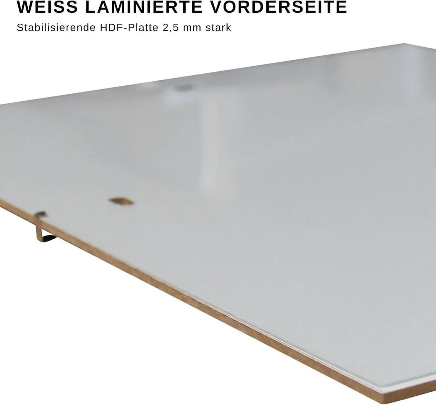 Clamaro Cliprahmen Rahmenlos Weiß Acrylglas