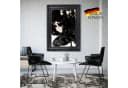 Clamaro Bilderrahmen 'OTTO' Antik Massivholz Schwarz Matt Bild 1