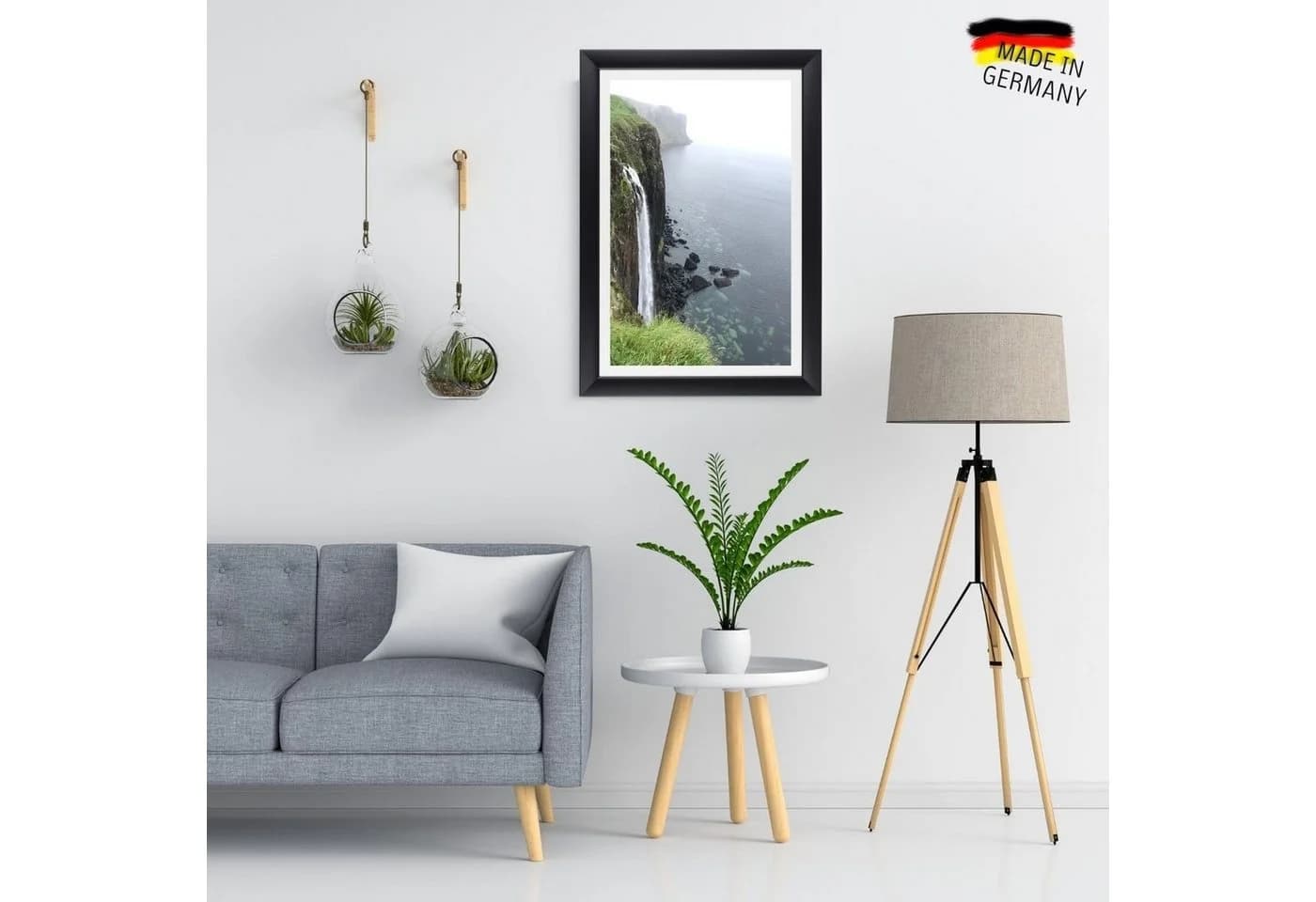 Clamaro Bilderrahmen Neo Collage Schwarz Matt MDF Holz