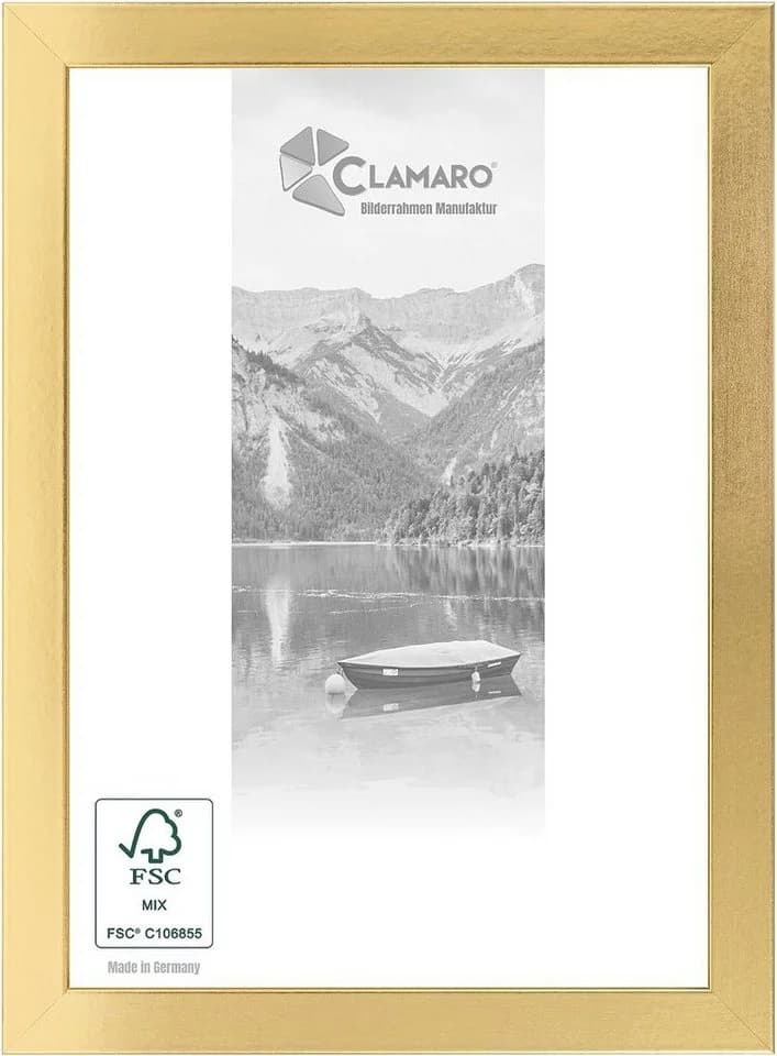 Clamaro Bilderrahmen COLLAGE Gold Glänzend 30mm nach Maß - Bild 2