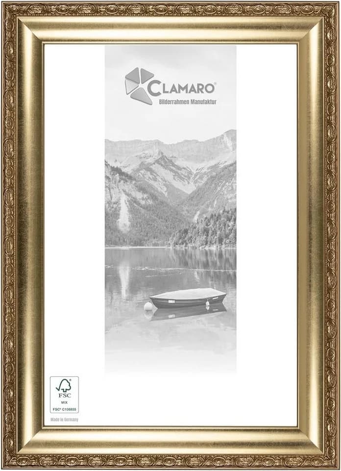 Clamaro Bilderrahmen Franz Gold Antik Massivholz Acrylglas - Bild 2