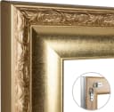 Clamaro Bilderrahmen Franz Gold Antik Massivholz Acrylglas Bild 4