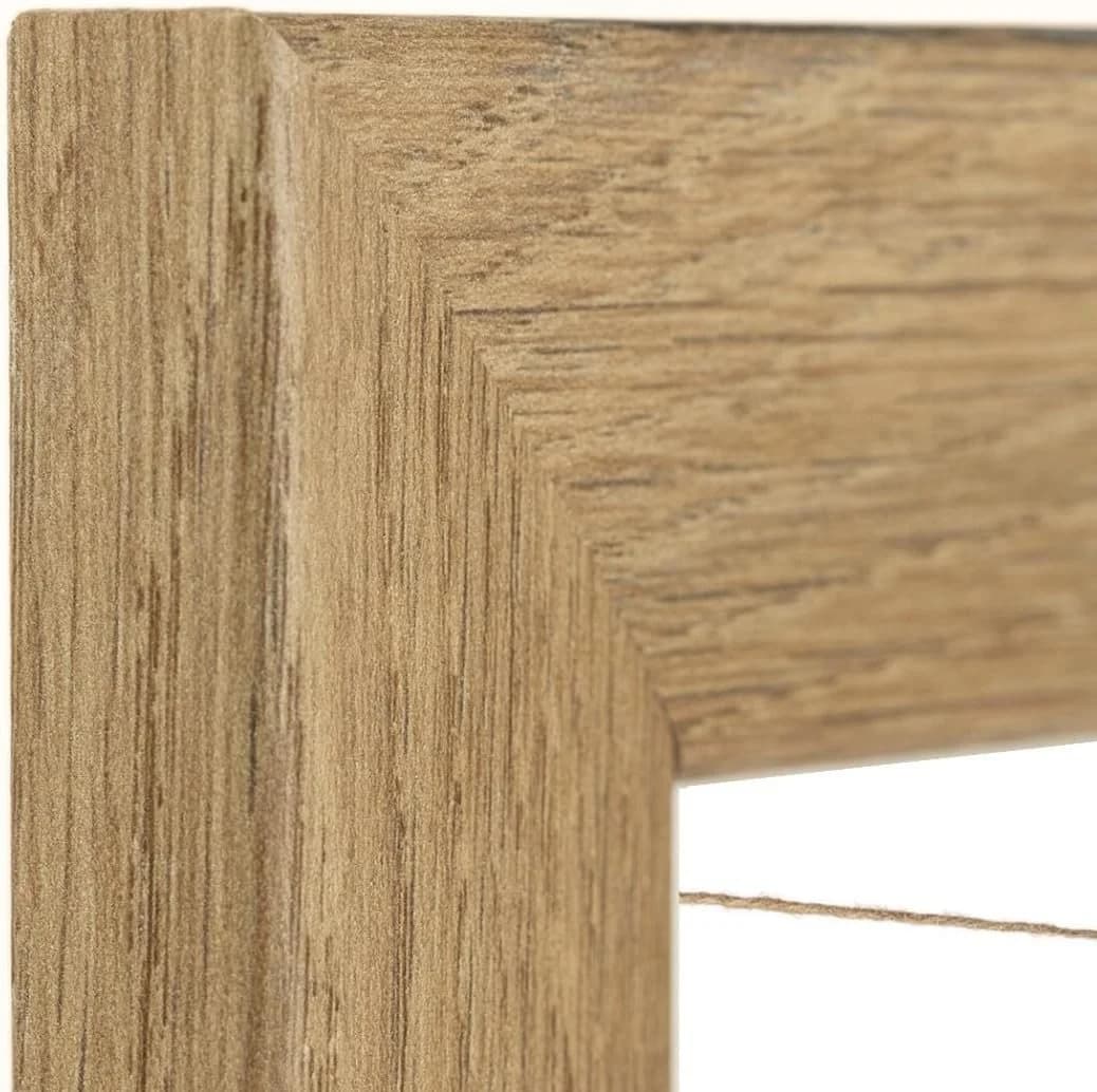 Clamaro Bilderrahmen mit Fotoleine und 20 Holzklammern Eiche Hell - Bild 4