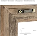 Clamaro Bilderrahmen Eiche Dunkelbraun Fotohalter Neo mit 20 Holzklammern Bild 5