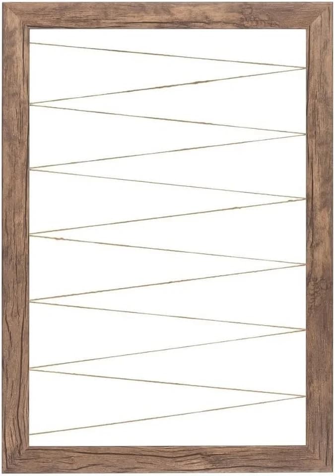 Clamaro Bilderrahmen Neo Collage Eiche Dunkelbraun Holz mit 20 Klammern