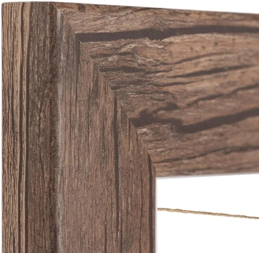 Clamaro Bilderrahmen Neo Collage Eiche Dunkelbraun Holz mit 20 Klammern - Bild 5
