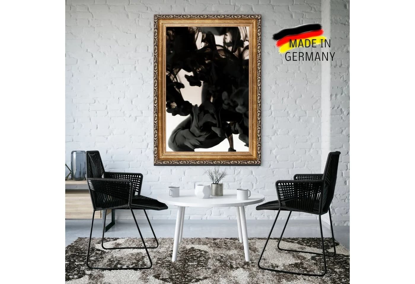 Clamaro Bilderrahmen 'WIEN' Bronze MDF-Holz Acryl Vintage