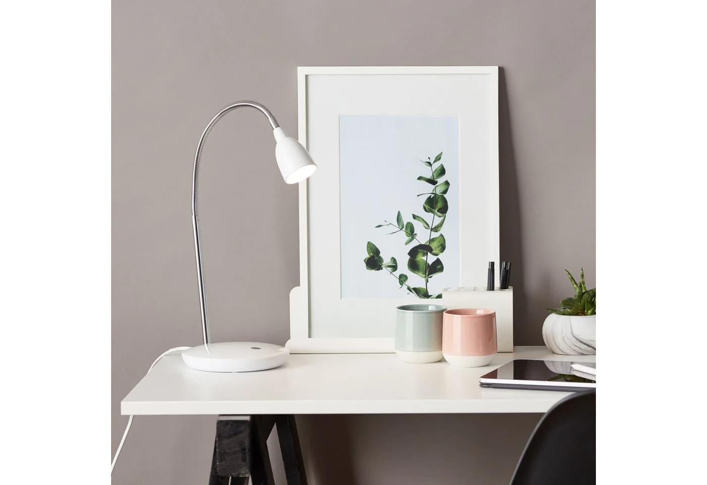 Lightbox Tischleuchte LED Flexarm Warmweiß Weiß - Bild 3