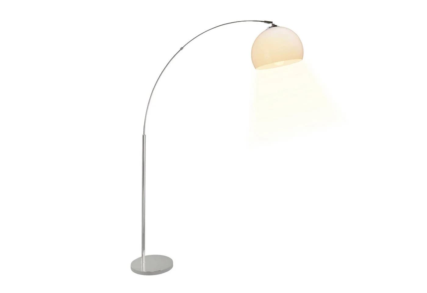 Lightbox Stehlampe, moderne Bogenlampe mit schwenkbarem Kopf und Fußschalter - Bild 1