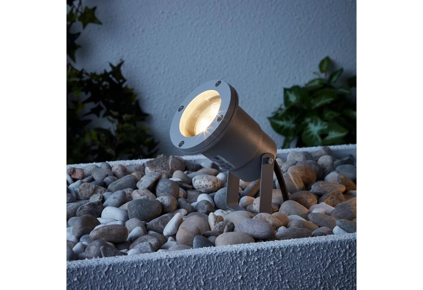 Lightbox Gartenstrahler LED wechselbar Warmweiß Grau - Bild 3
