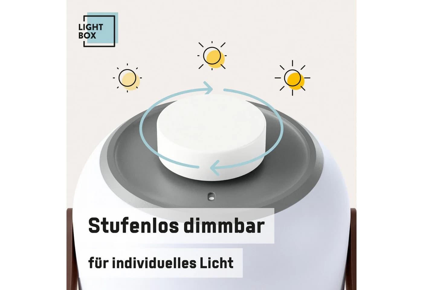 Lightbox Tischleuchte LED fest integriert Warmweiß dimmbar spritzwassergeschützt - Bild 5