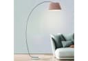 Lightbox Bogenlampe Stoffschirm Betonfuß Taupe Bild 2