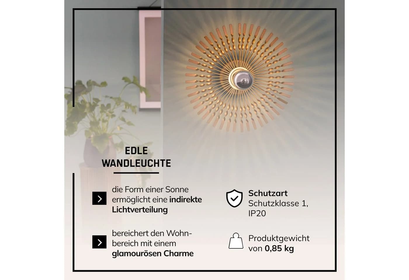 Lightbox Wandleuchte Dekorativ Innen mit Spektakulärem Lichteffekt - Bild 4