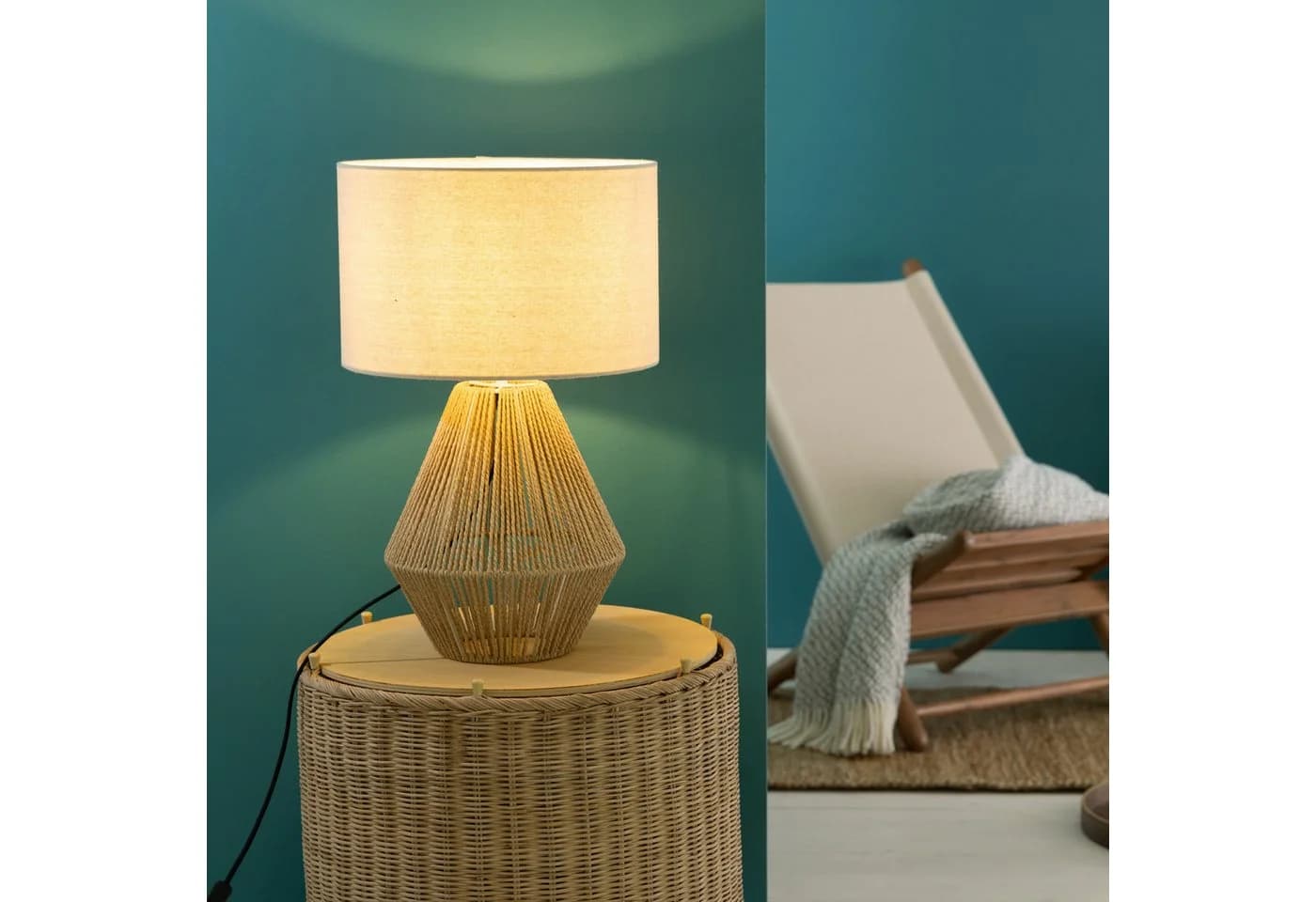 Lightbox Tischleuchte Nature-Style mit Schalter - Bild 2