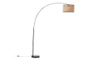 Lightbox Stehlampe Bogenleuchte Rattan Schwarz 210 cm Bild 1