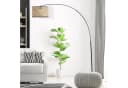 Lightbox Stehlampe Bogenleuchte Rattan Schwarz 210 cm Bild 2