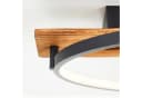 Lightbox LED Deckenleuchte Dimmbar Schwarz/Holz Warmweiß Bild 5