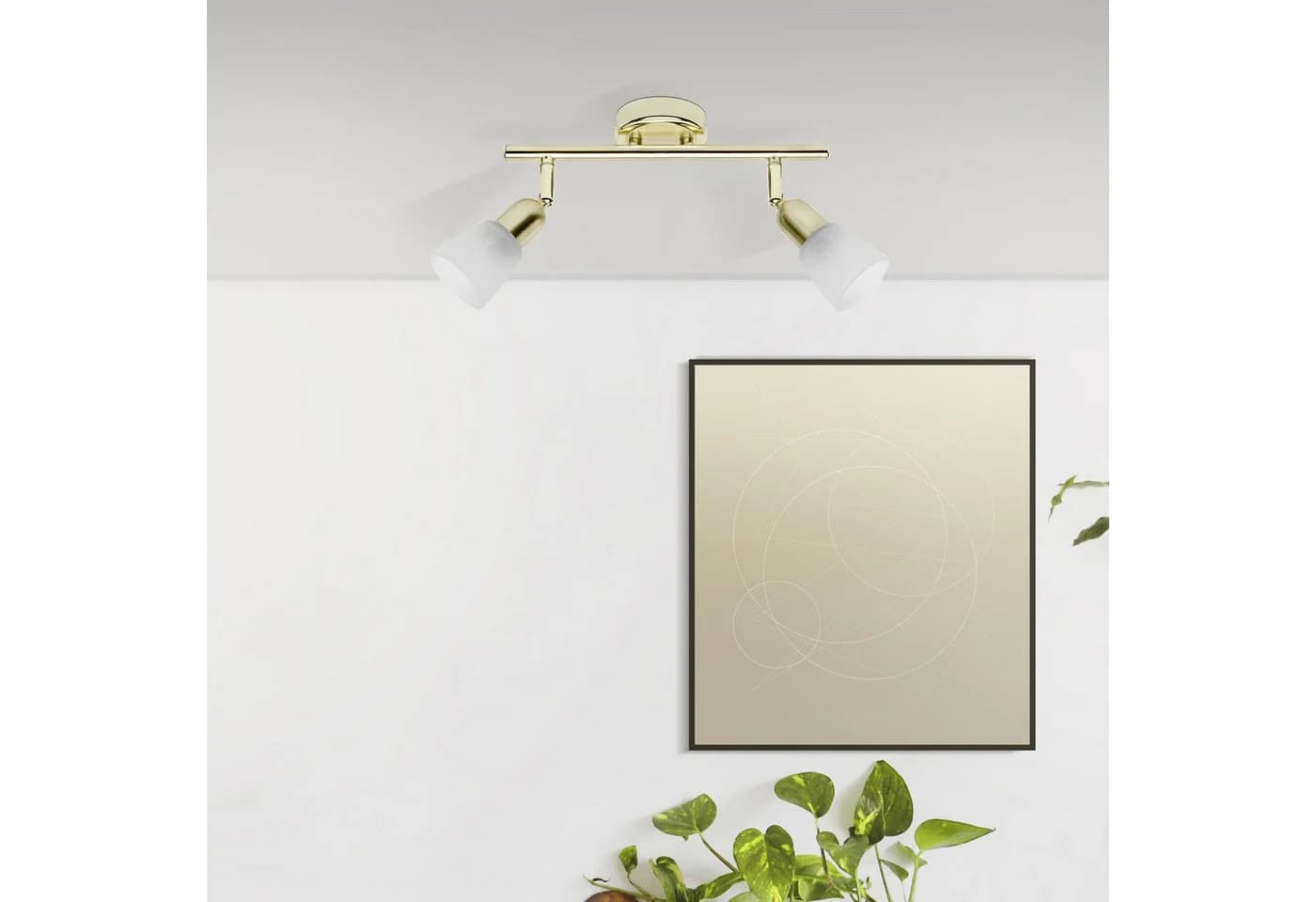 Lightbox Deckenstrahler schwenkbar E14 goldfarben
