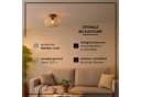 LIGHTBOX Deckenleuchte Bambus Metall E27 Natur/Schwarz Bild 4