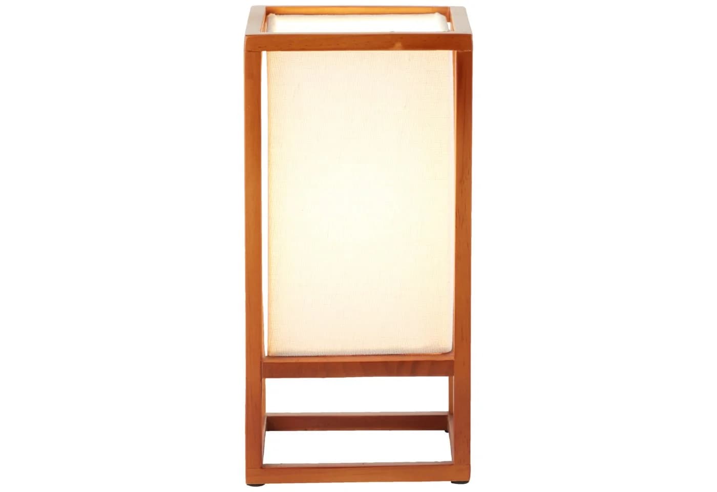 Lightbox Tischleuchte Holz/Stoff Naturfarben/Weiß 25 cm