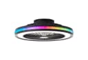 Lightbox Deckenleuchte mit Ventilator und RGB-Frame Light Schwarz Bild 1