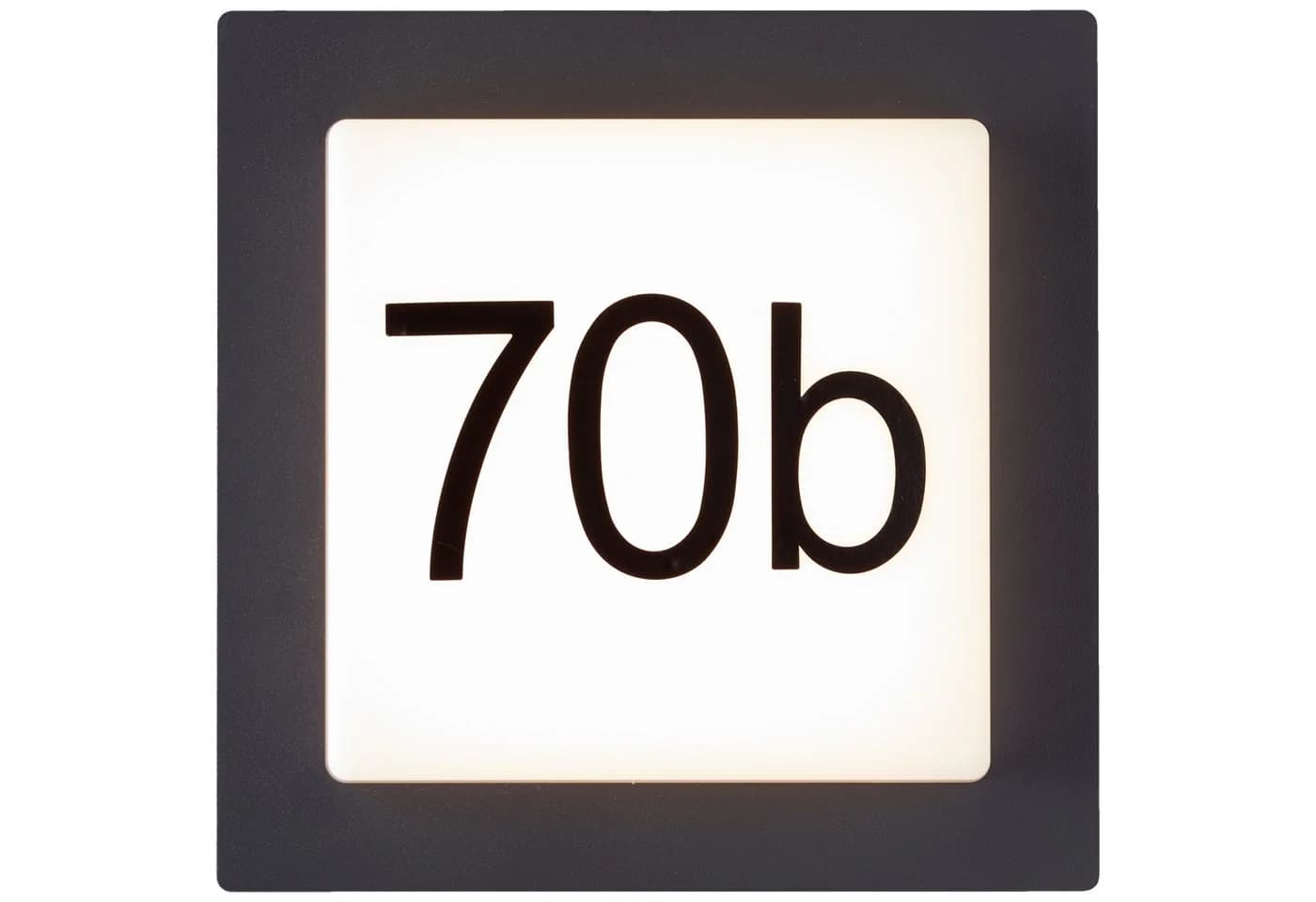 Lightbox LED Außen-Wandleuchte Warmweiß mit Hausnummer - Bild 4