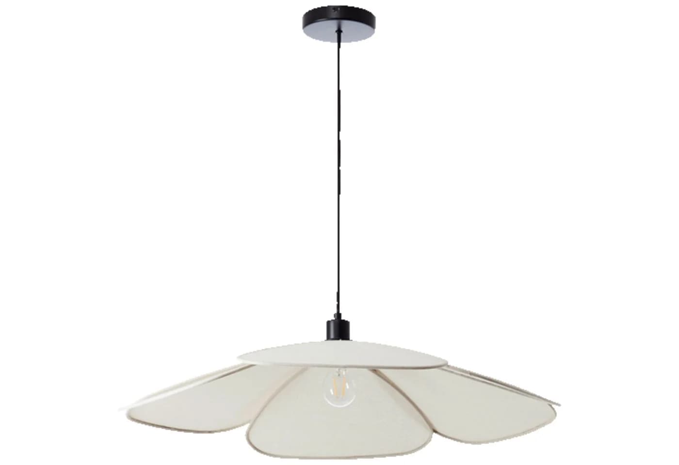 Lightbox Pendelleuchte Blumenförmig Beige - Bild 5