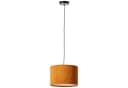Lightbox Pendelleuchte Retro Hängelampe Cord Stoff E27 35cm Orange Gelb Bild 1