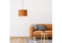 Lightbox Pendelleuchte Retro Hängelampe Cord Stoff E27 35cm Orange Gelb Bild 2