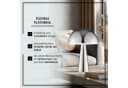 Lightbox Tischleuchte Pilzform E14 Chrom 33 cm Bild 4
