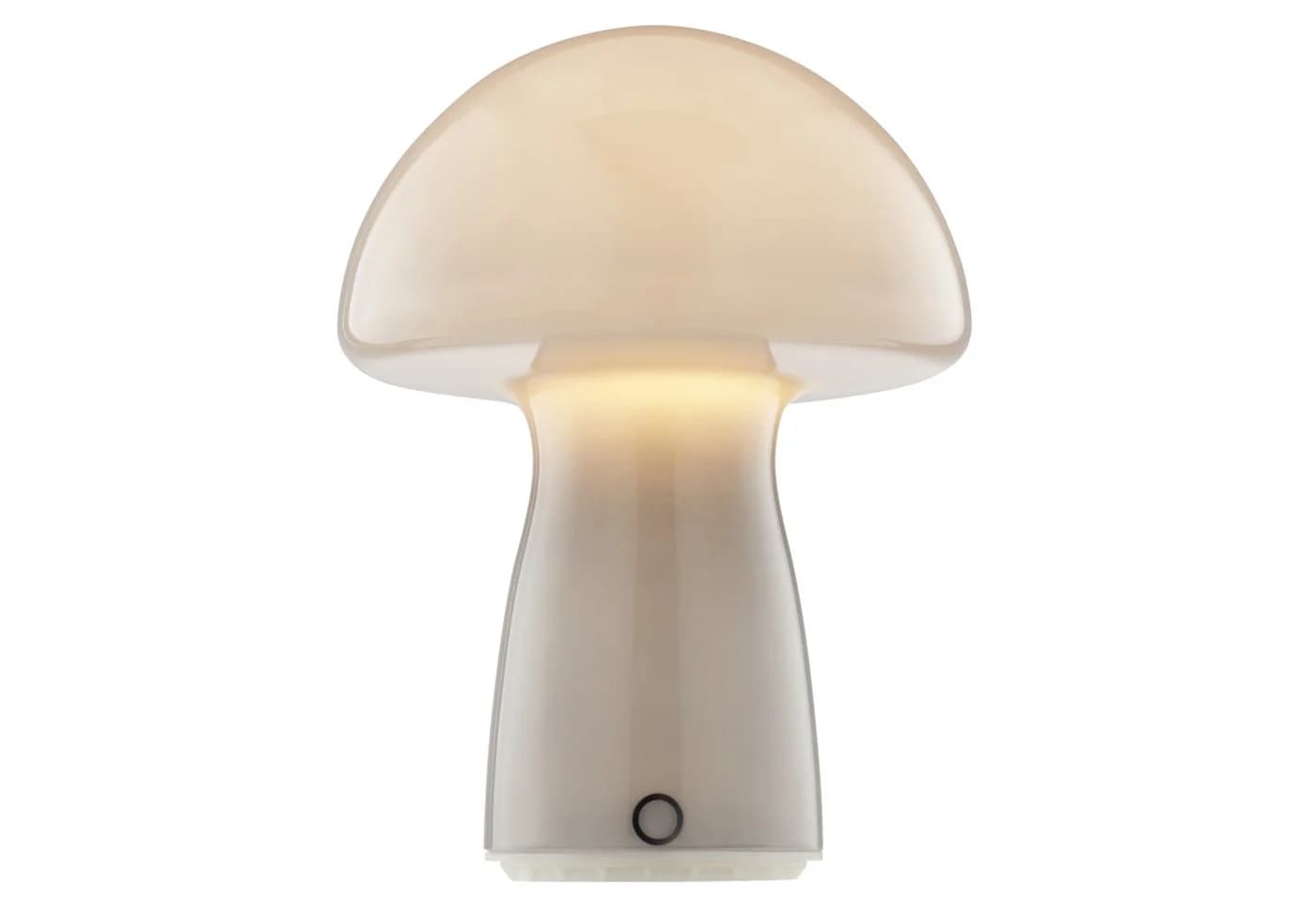 Lightbox LED Tischleuchte Grau Dimmbar Akku Pilzleuchte Glas - Bild 2