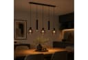Lightbox Pendelleuchte Rauchglas Schwarz 123x150cm 3x E27 2x GU10 Bild 2
