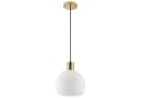 Lightbox Pendelleuchte Glamour Messing/Opalweiß E27 Bild 1