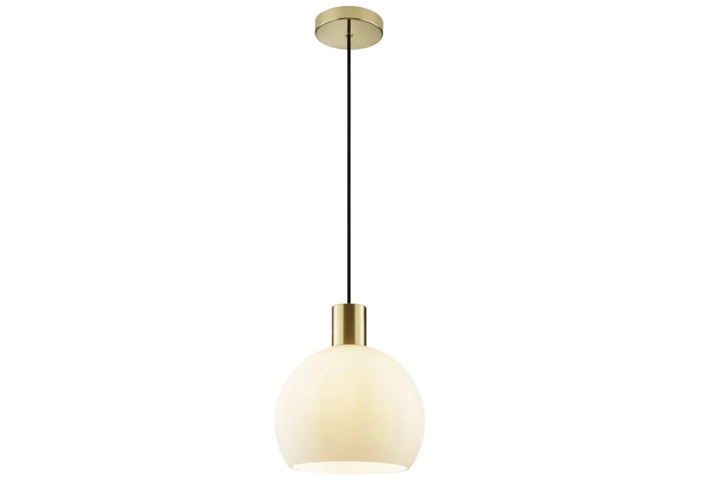 Lightbox Pendelleuchte Glamour Messing/Opalweiß E27 - Bild 2