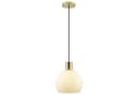 Lightbox Pendelleuchte Glamour Messing/Opalweiß E27 Bild 3